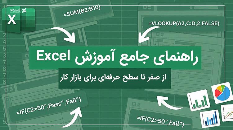 راهنمای جامع آموزش Excel؛ از صفر تا سطح حرفهای برای بازار کار 3 راهنمای جامع آموزش Excel